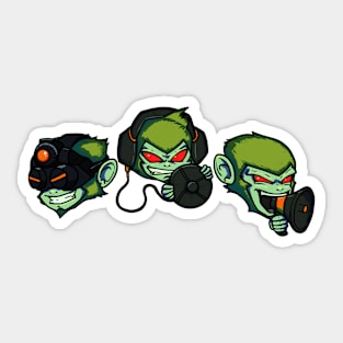 Evil Monkeys Sticker